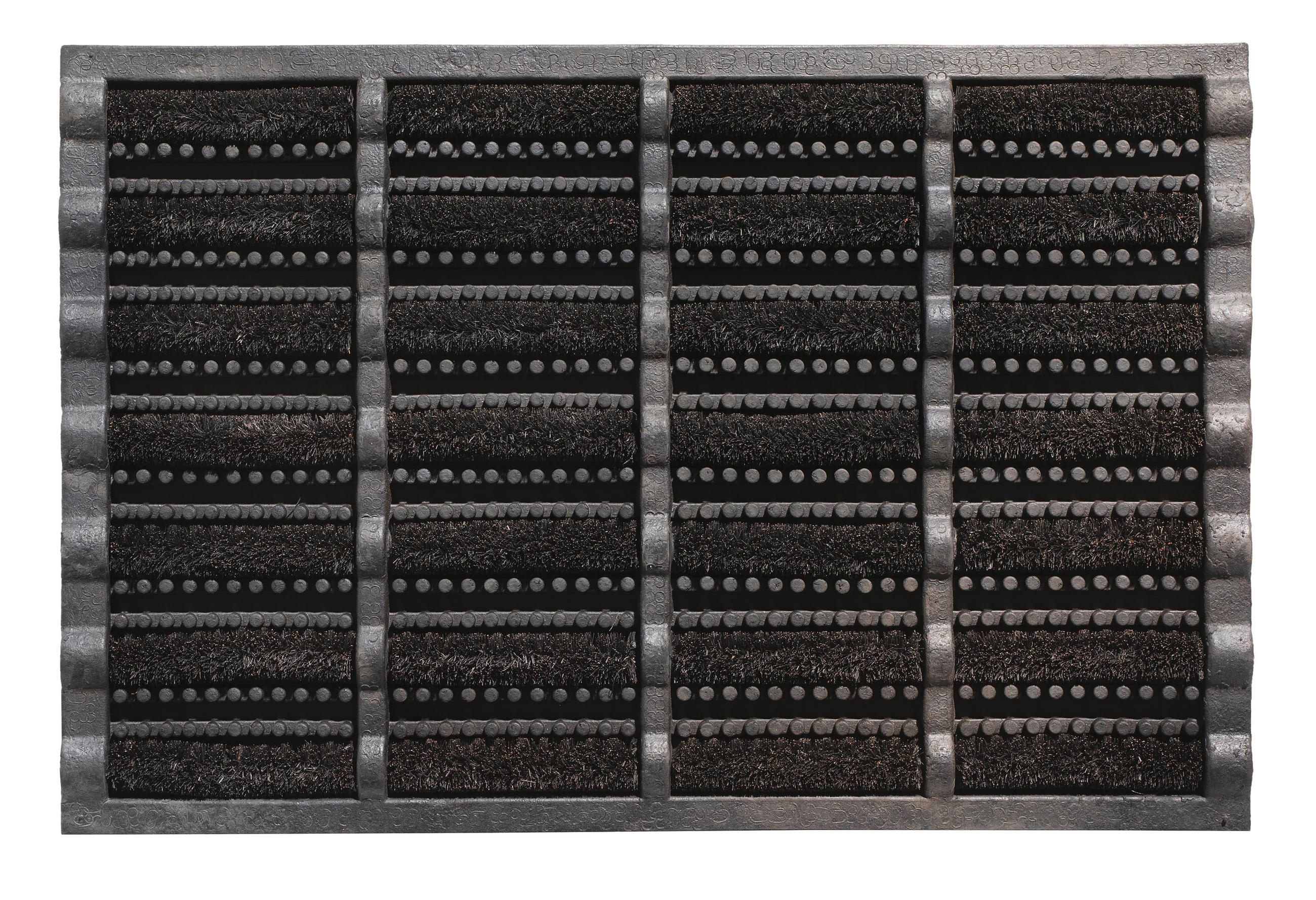KOKOSMATTE  40/60 cm  Anthrazit, Braun, Hellgrau  - Anthrazit/Hellgrau, Basics, Textil (40/60cm) - Esposa