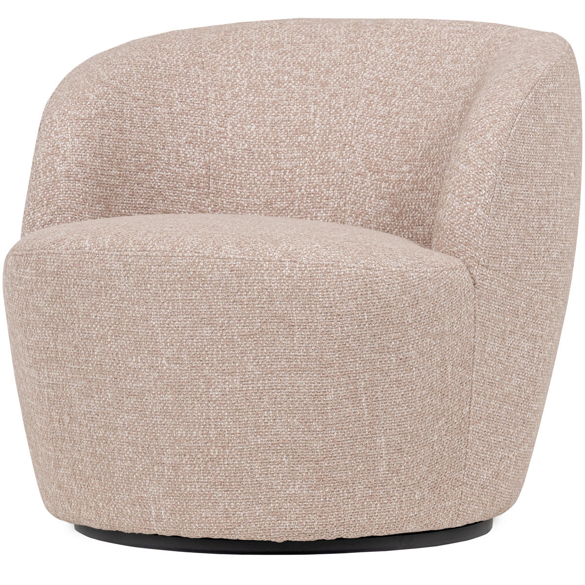 SESSEL in Webstoff Naturfarben  - Schwarz/Naturfarben, Design, Kunststoff/Textil (70/68/77cm) - Livetastic