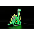 LED-DEKOLEUCHTE Dinosaur 30,5/33,4 cm  - Gelb/Grün, LIFESTYLE, Kunststoff/Metall (30,5/33,4cm) - Novel