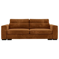 SCHLAFSOFA in Flachgewebe Rostfarben  - Rostfarben/Schwarz, Konventionell, Kunststoff/Textil (236/78/114cm) - Carryhome