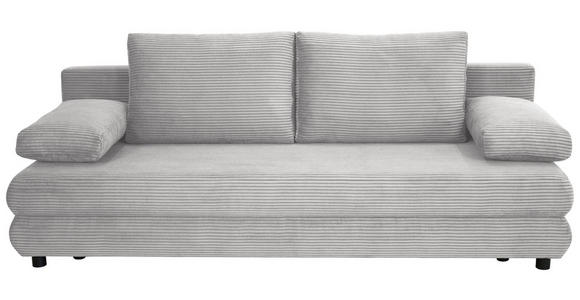 SCHLAFSOFA Taras  mit Stoffauswahl Cord Grau  - Schwarz/Grau, Design, Kunststoff/Textil (197/77/81cm) - Xora