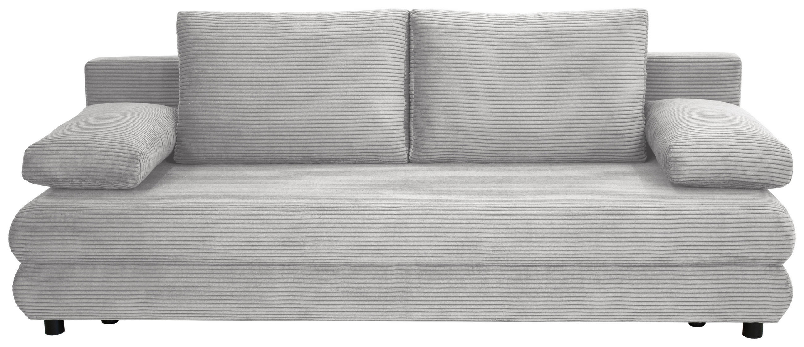 home24 ROZKLÁDACÍ POHOVKA, textil, šedá