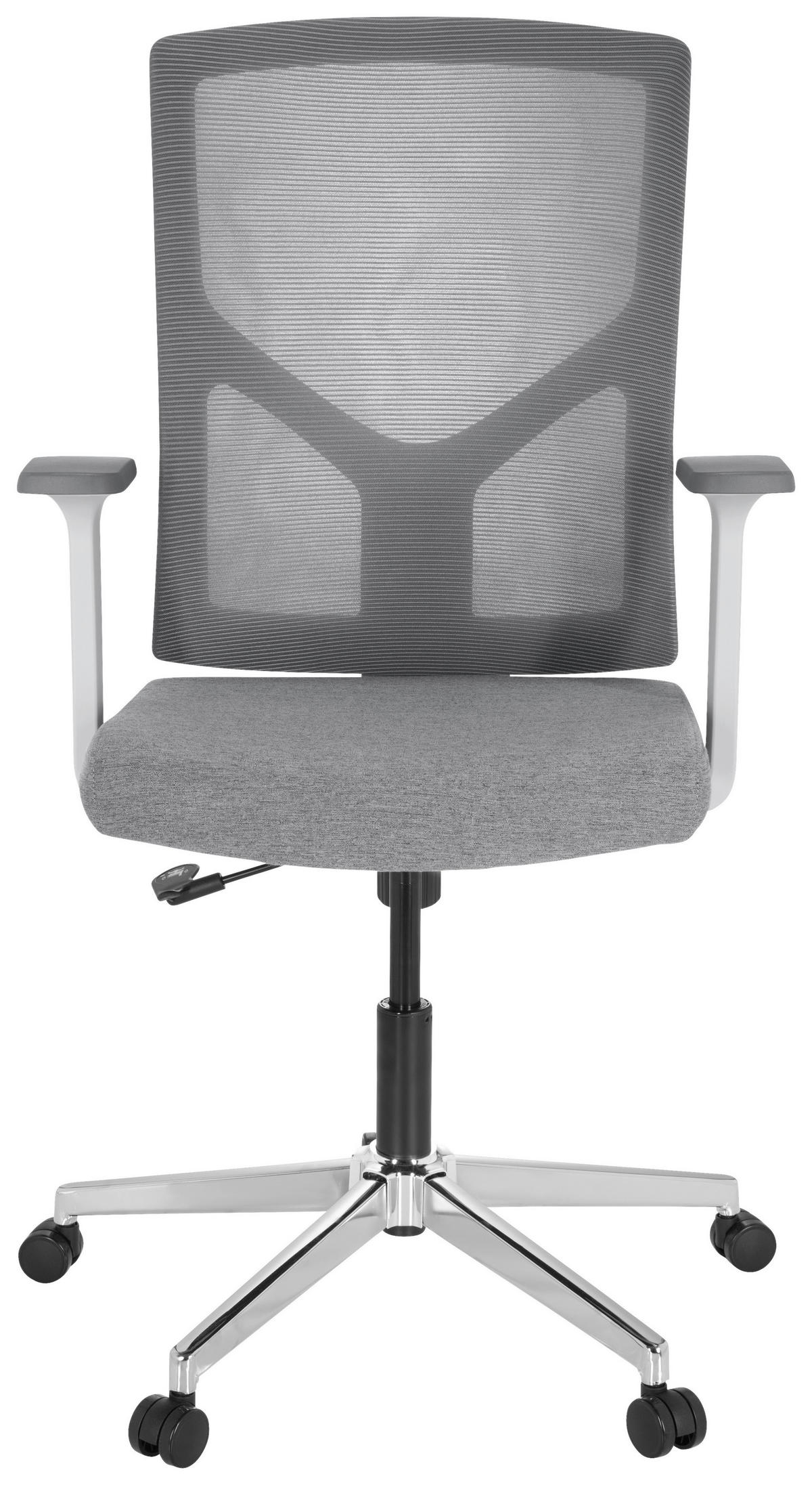 VRTLJIVI STOL tekstil siva, bela  - siva/bela, Moderno, kovina/umetna masa (68/107/68cm) - MID.YOU