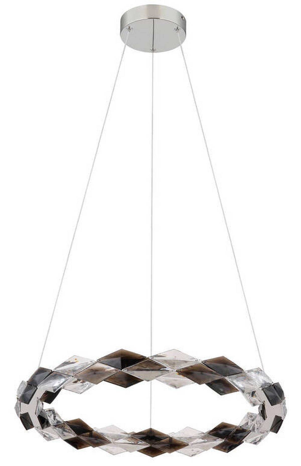 LED-HÄNGELEUCHTE 55/130 cm  - Klar, Design, Kunststoff/Metall (55/130cm) - Globo