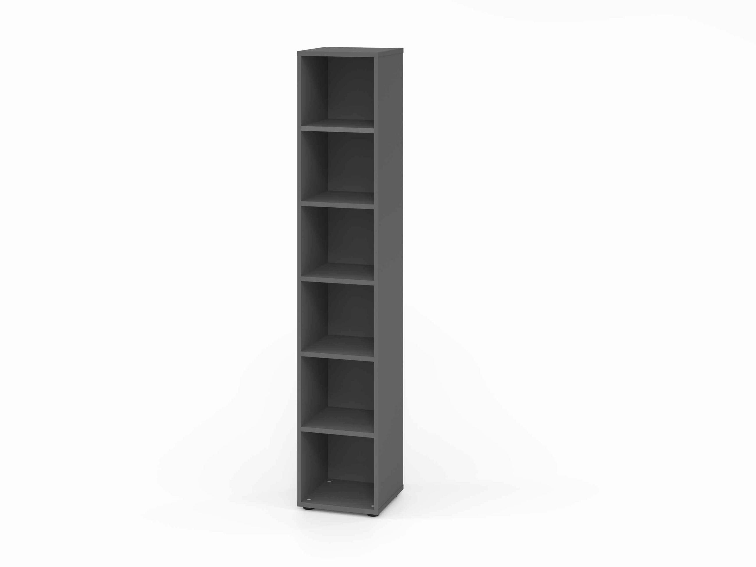 AKTENREGAL Graphitfarben  - Graphitfarben, Basics, Holzwerkstoff (40/215,6/40cm) - Venda