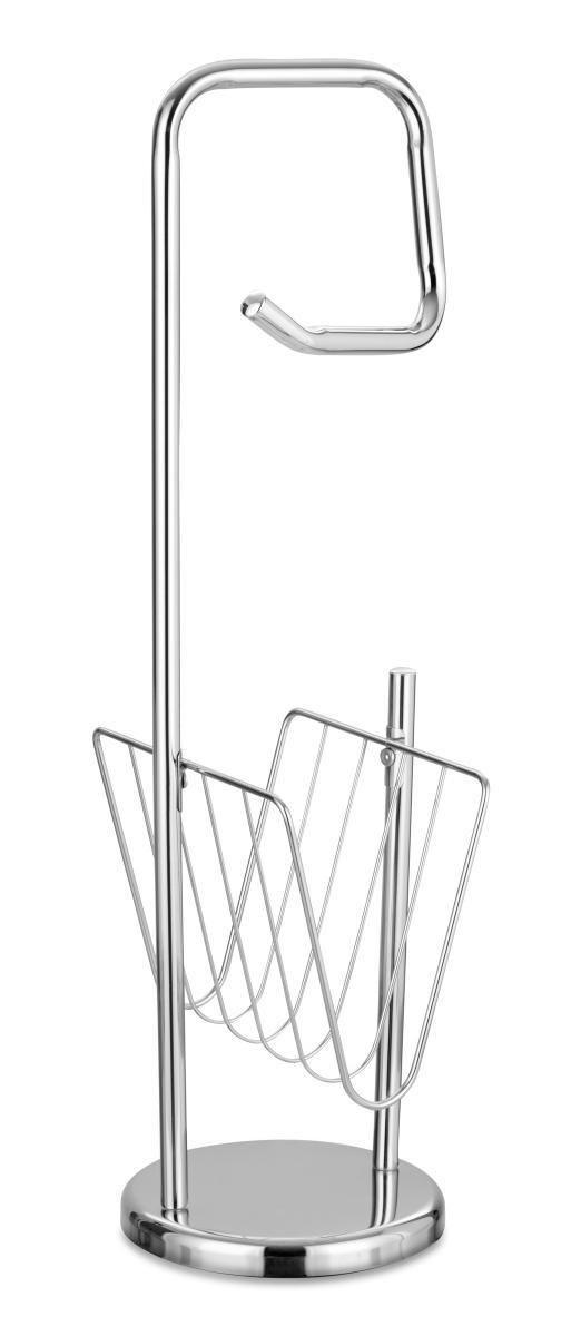DRŽIAK NA TOALETNÝ PAPIER - chrómová, Basics, kov (22/66/18cm) - Sadena
