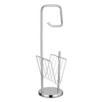 DRŽIAK NA TOALETNÝ PAPIER - chrómová, Basics, kov (22/66/18cm) - Sadena