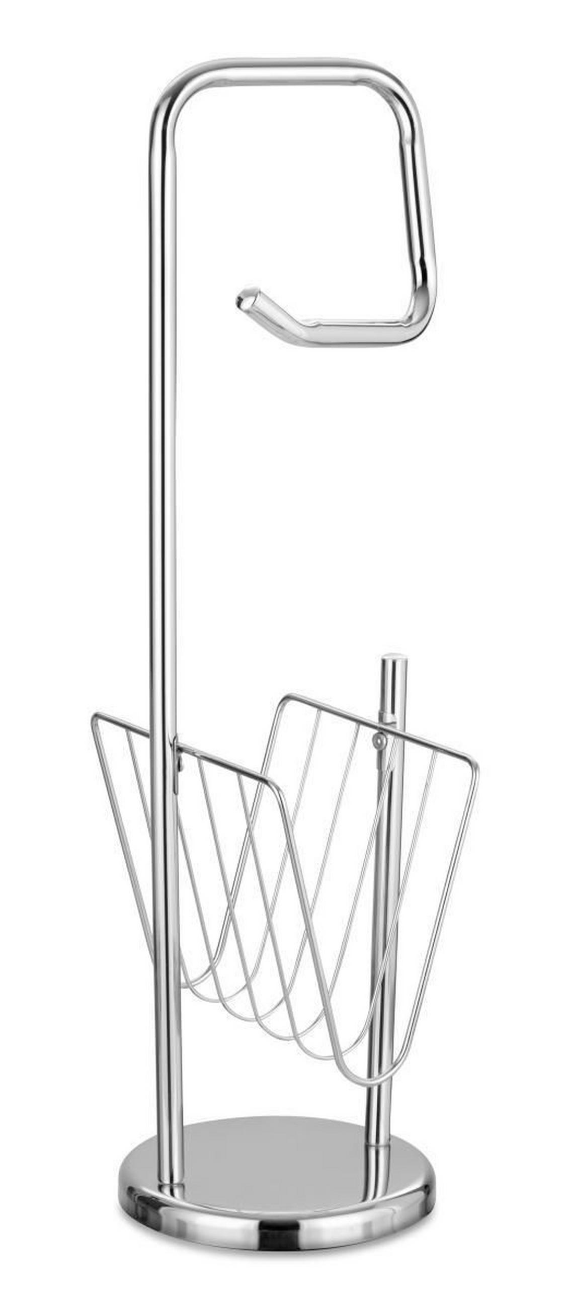 DRŽIAK NA TOALETNÝ PAPIER - chrómová, Basics, kov (22/66/18cm) - Sadena
