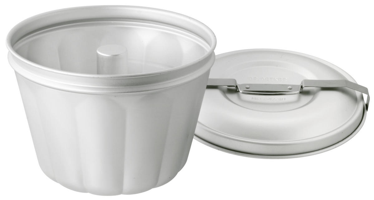 WASSERBADFORM - Silberfarben, Basics, Metall (21/16,5cm) - Dr.Oetker