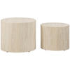 COUCHTISCHSET oval Naturfarben  - Naturfarben, Design, Holzwerkstoff (33/48/40cm) - MID.YOU