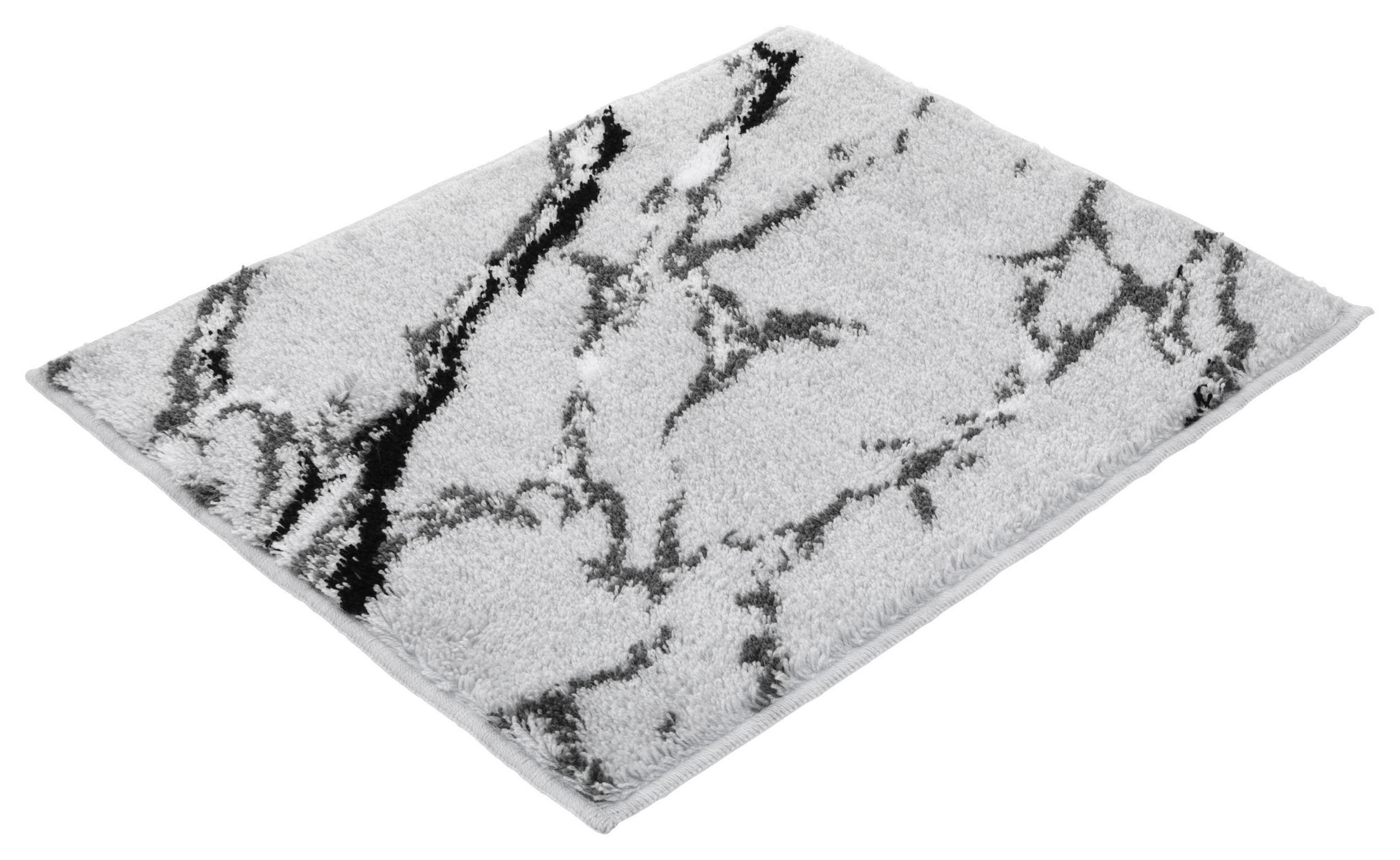 KOPALNIŠKA PREPROGA MARBLE siva 50/60 cm - siva, Basics, tekstil (50/60cm) - Vossen