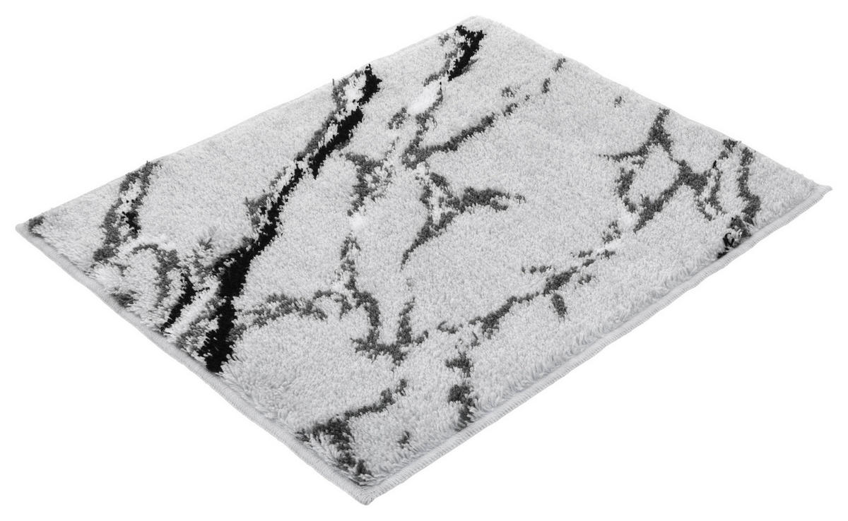 KUPAONSKI TEPIH siva  MARBLE  - siva, Basics, tekstil (50/60cm) - Vossen