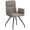 ARMLEHNSTUHL  in Eisen Webstoff  - Schwarz/Braun, Design, Textil/Metall (58/90/62cm) - Stylife