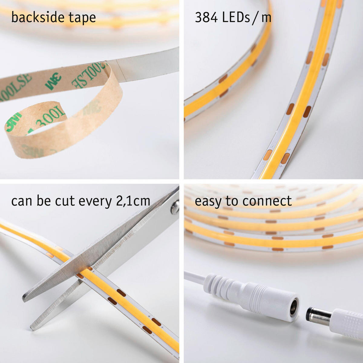 LED-STRIP  SimpLED  - Weiß, Basics, Kunststoff/Metall (300/0,8/0,16cm) - Paulmann