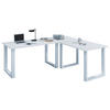 ECKSCHREIBTISCH 190/50/76 cm  in Weiss  - Weiss, Modern, Holzwerkstoff/Metall (190/50/76cm) - MID.YOU