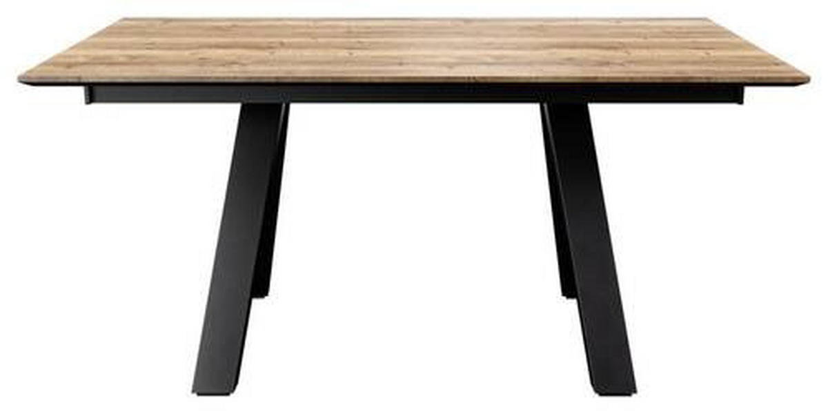 ESSTISCH rechteckig Anthrazit, Eichefarben  - Eichefarben/Anthrazit, Design, Holzwerkstoff/Metall (140/90/75cm) - Venjakob