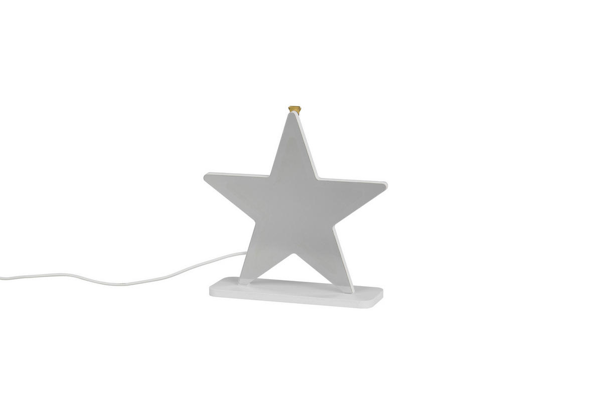 LED-WANDLEUCHTE Etoile 20/20/6 cm  - Weiß, LIFESTYLE, Kunststoff (20/20/6cm)