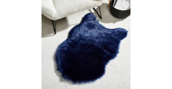 KUNSTFELL 60/90 cm - Blau, LIFESTYLE, Fell/Textil (60/90cm) - Novel