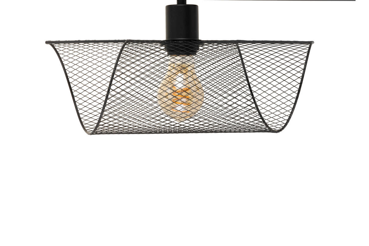 HÄNGELEUCHTE 110/12/120 cm  - Schwarz, Design, Metall (110/12/120cm) - Collet's Monde