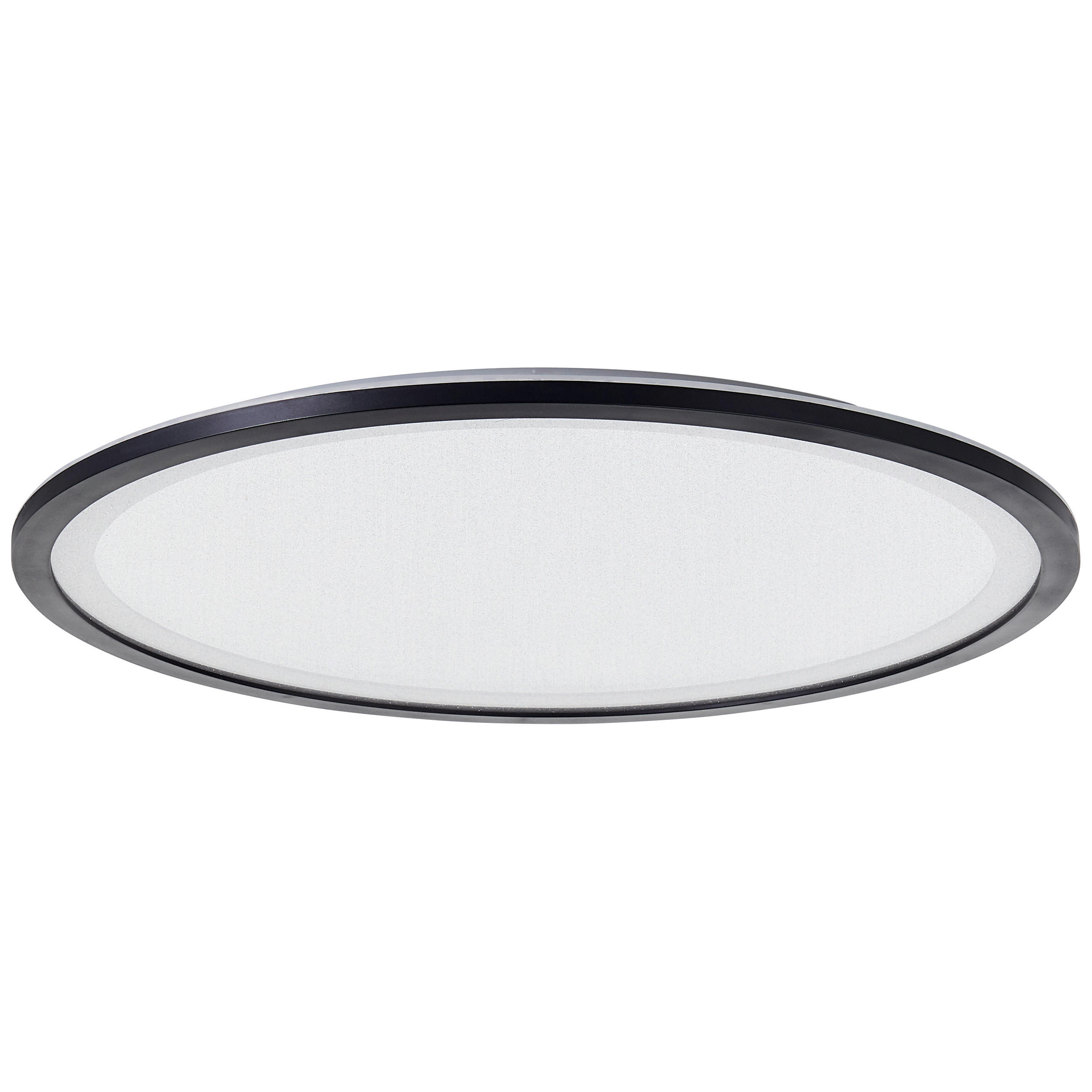 LED PLAFONJERA - bela/crna, Dizajnerski, plastika (50/3cm)