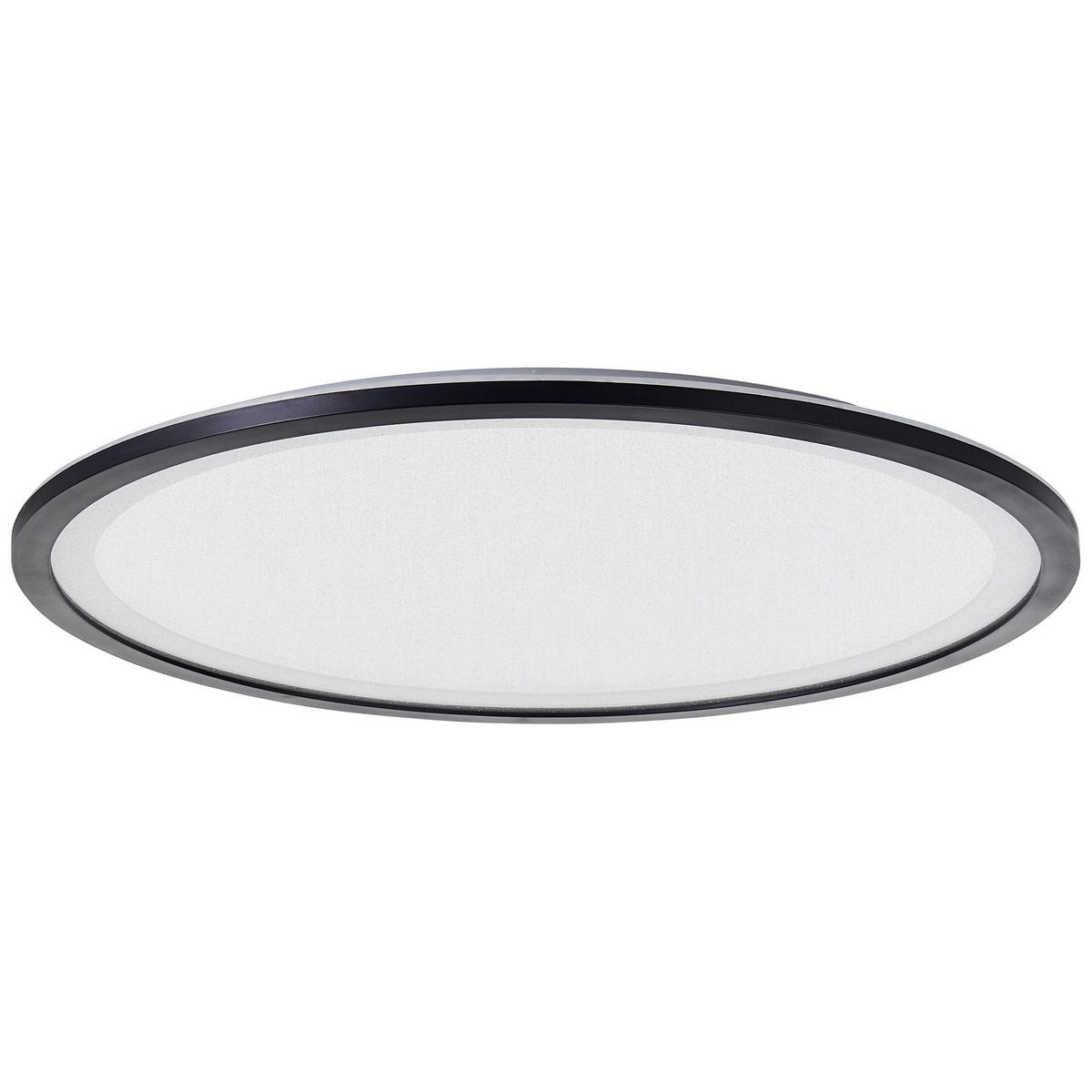 LED PLAFONJERA - bela/crna, Dizajnerski, plastika (50/3cm)