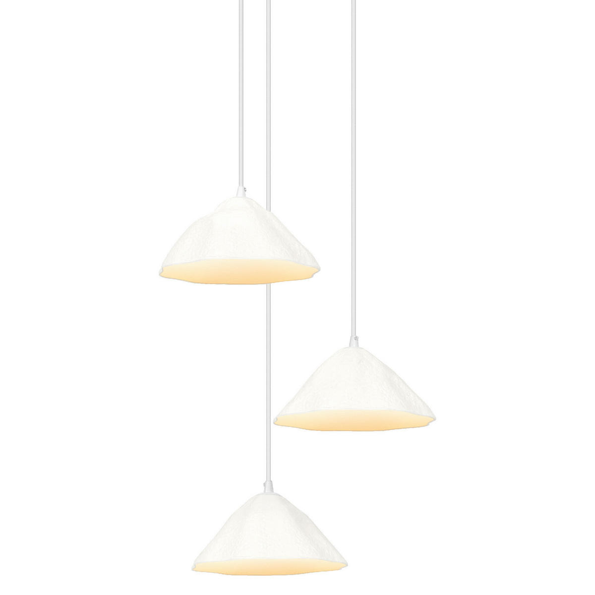 HÄNGELEUCHTE 43,7/156,2 cm  - Weiß, Design, Papier/Metall (43,7/156,2cm) - Osram