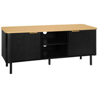 LOWBOARD  in 120/52/40 cm  - Eichefarben/Goldfarben, Trend, Holzwerkstoff/Metall (120/52/40cm) - Xora