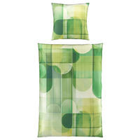 WENDEBETTWÄSCHE Satin 135/200 cm  - Grün, Design, Textil (135/200cm) - Esposa