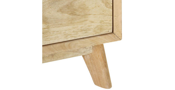 NACHTSCHRANK 45/65/40 cm Mangoholz massiv  - Naturfarben/Weiß, Design, Holz (45/65/40cm) - Landscape