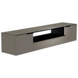 LOWBOARD 210/41/45 cm  - Schwarz/Grau, Design, Glas/Holzwerkstoff (210/41/45cm) - Moderano