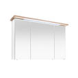 SPIEGELSCHRANK 110,0/72,0/20,0 cm  - Eichefarben/Weiß, Design, Glas/Holzwerkstoff (110,0/72,0/20,0cm) - Xora