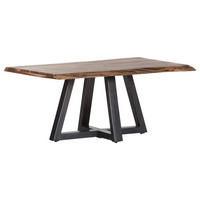 MĂSUȚĂ DE CAFEA lemn, metal 100/70/46 cm   - culoare natur/antracit, Natur, lemn/metal (100/70/46cm) - Lomoco