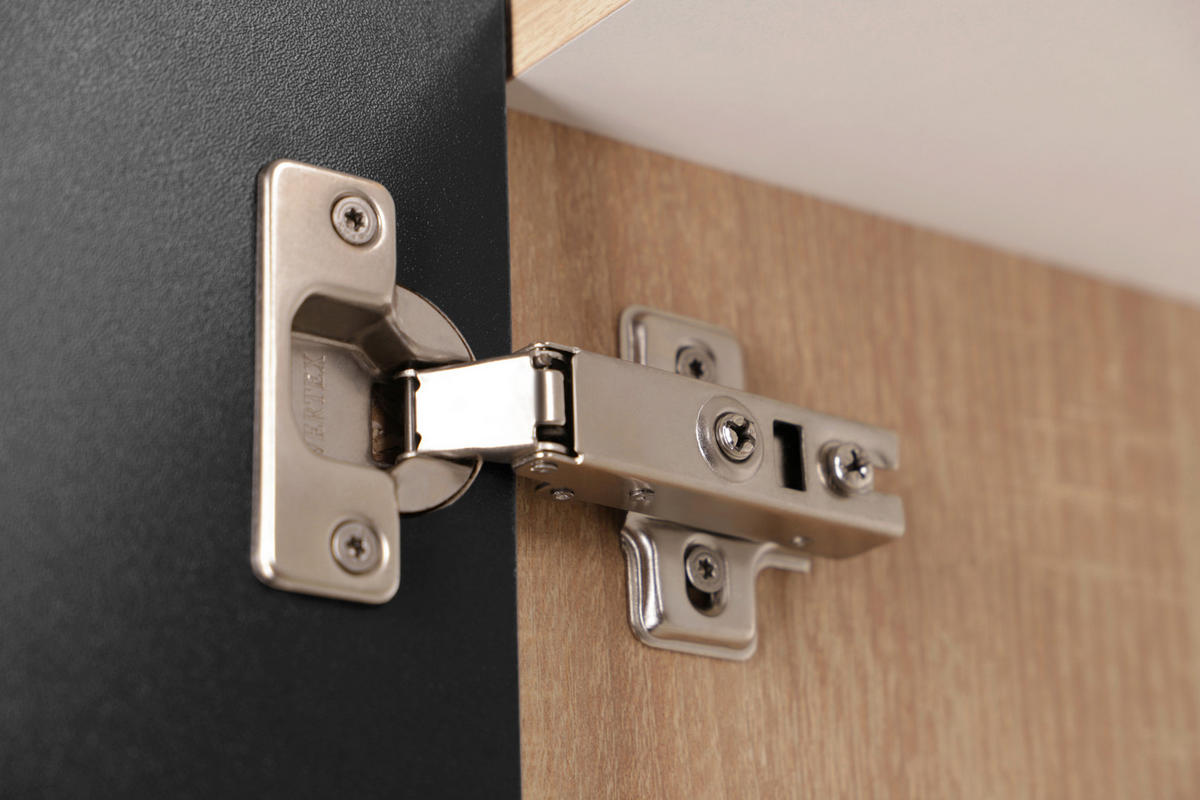 MINIKÖK 150 cm   i ekfärgad, svart  - silver/svart, Basics, metall/trämaterial (150cm) - Respekta