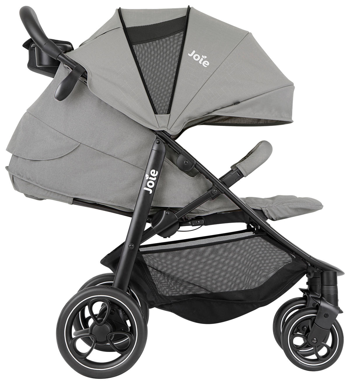 BUGGY Litetrax  - Schwarz/Grau, Basics, Textil/Metall (58/103/93,6cm) - Joie
