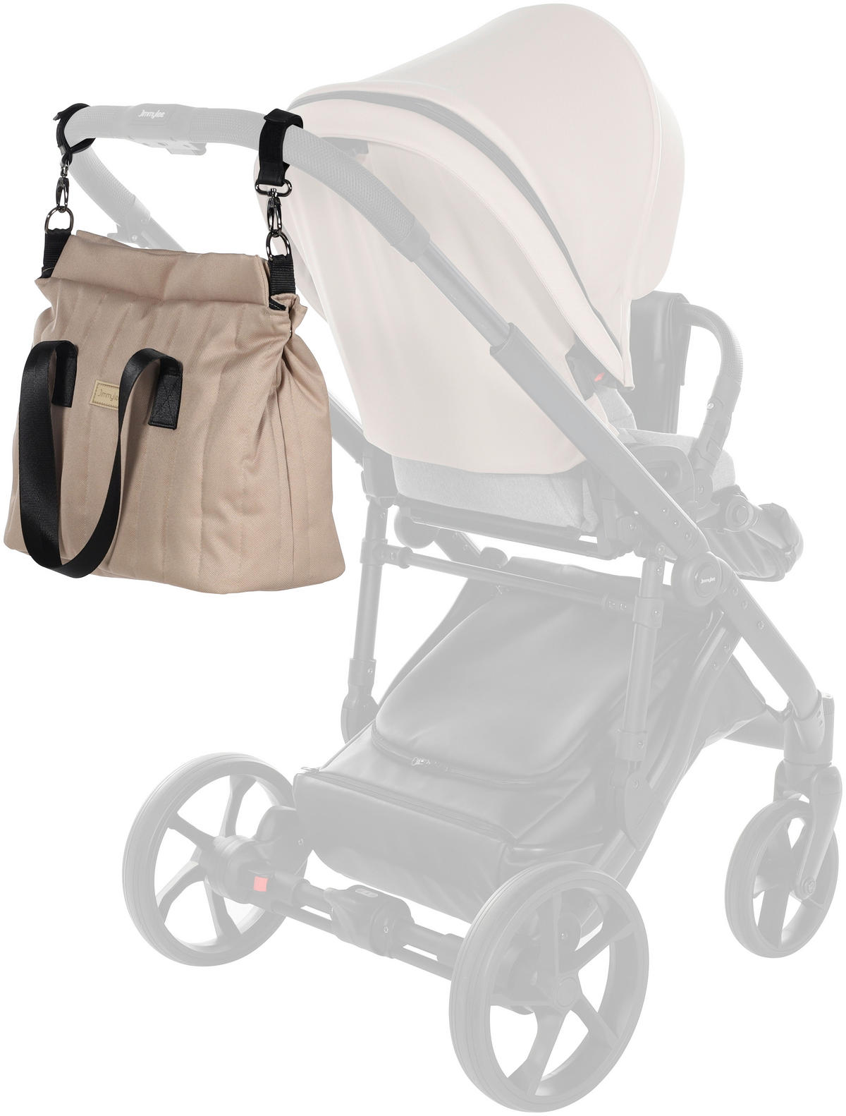 BARNVAGNSSET Easy Compact  - beige/svart, Basics, metall/textil (108/61/96cm) - Jimmylee