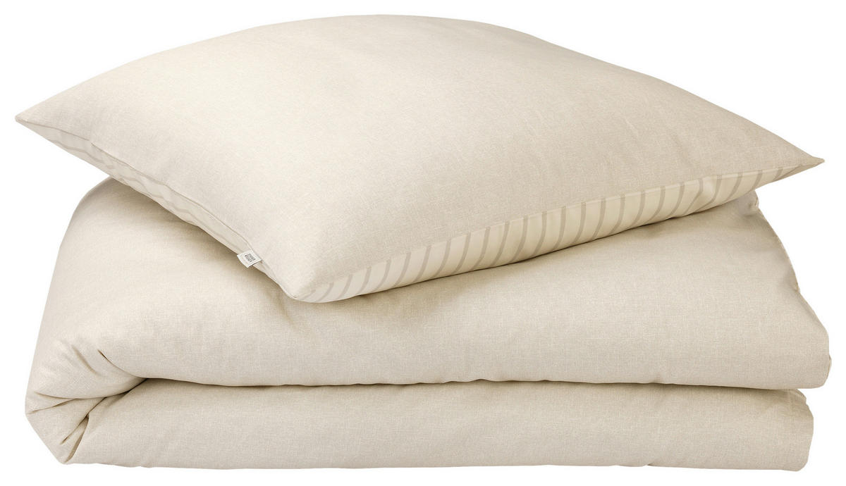 BETTWÄSCHE SW-Heritage Satin 140/200 cm  - Beige/Creme, Basics, Textil (140/200cm) - Schöner Wohnen