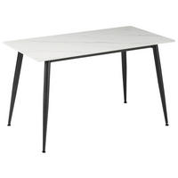 TRPEZARIJSKI STO  crna, bela   - bela/crna, Dizajnerski, metal/keramika (130/76/70cm) - Xora