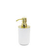 SEIFENSPENDER Kunststoff  - Goldfarben/Weiß, Basics, Kunststoff (7,1/16,4/7,1cm) - Sadena