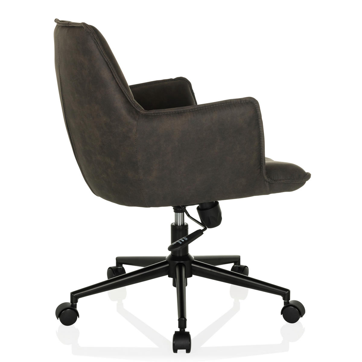 DREHSTUHL Dunkelgrau  - Dunkelgrau/Schwarz, MODERN, Kunststoff/Textil (54/85/70cm) - MID.YOU