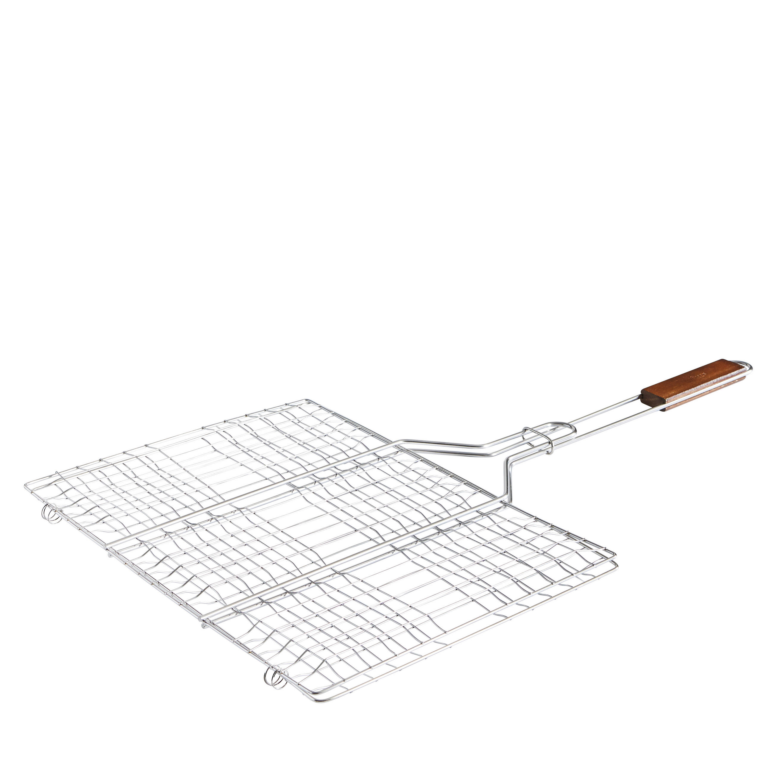 GRILLKORB - Edelstahlfarben/Naturfarben, Basics, Holz/Metall (70/39,9/2,1cm) - Landscape