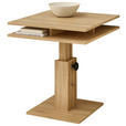 COUCHTISCH 65/65/53-77 cm quadratisch Eiche Artisan  - Eiche Artisan, KONVENTIONELL, Holzwerkstoff (65/65/53-77cm) - Carryhome