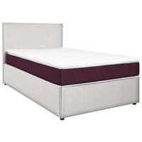 BOXBETT 140/200 cm  in Brombeere, Weiss  - Weiss/Brombeere, Konventionell, Holz/Holzwerkstoff (140/200cm) - MID.YOU