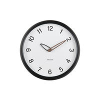 WANDUHR Schwarz  - Schwarz, Basics, Kunststoff (30cm) - Karlsson