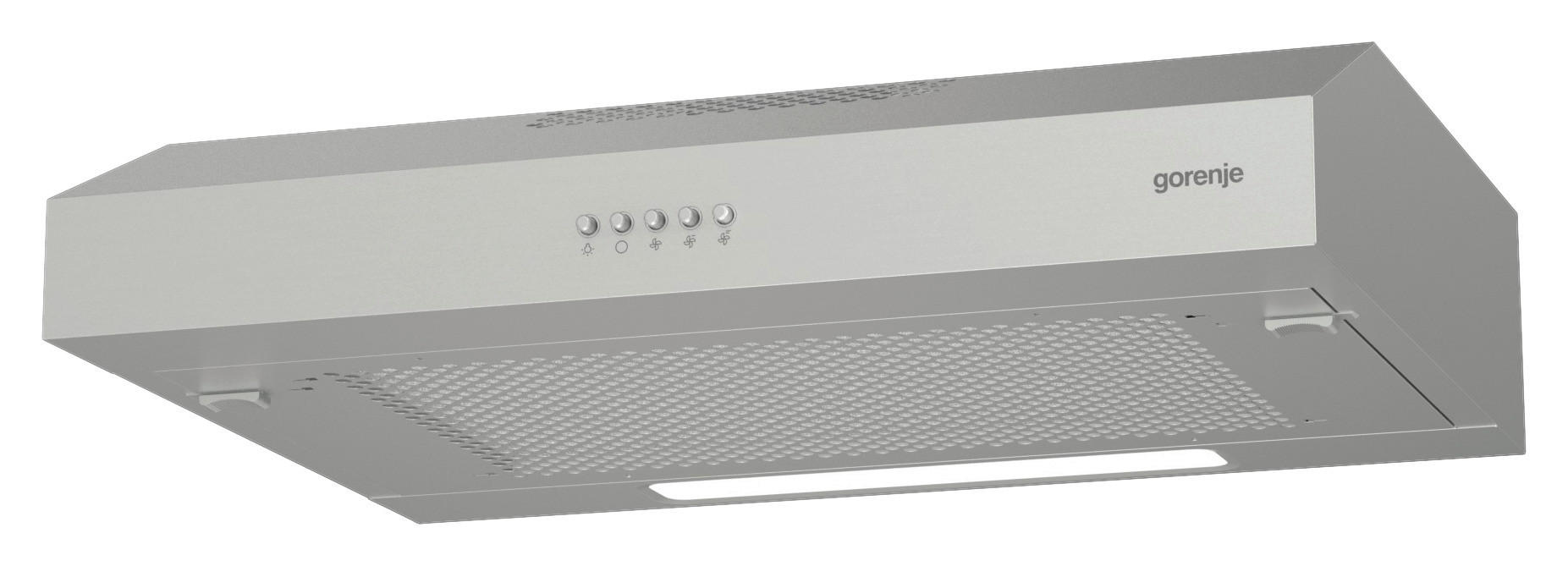 DUNSTABZUGSHAUBE WHU 629 ES/S  - Edelstahlfarben, Basics, Kunststoff/Metall (59,6/12,5/46,8cm) - Gorenje