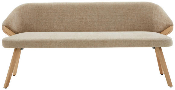 SITZBANK 211/83/59 cm  in Beige  - Eiche Bianco/Beige, KONVENTIONELL, Holz/Textil (211/83/59cm) - Linea Natura