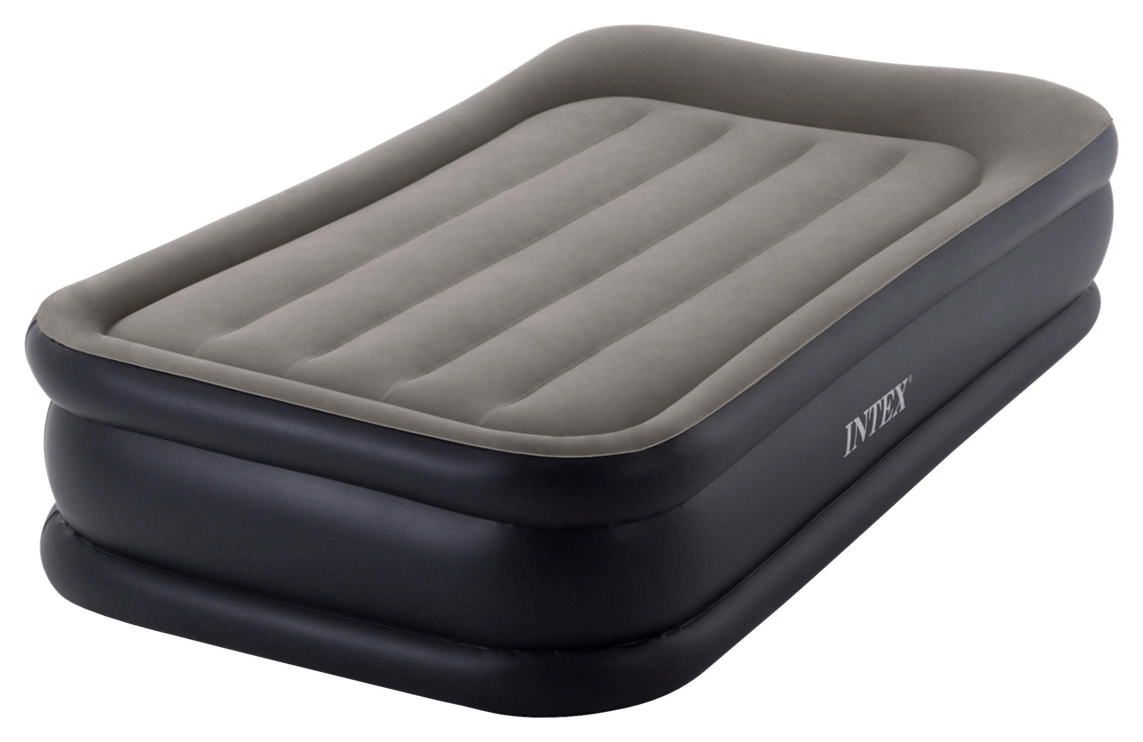 LUFTBETT Grau, Schwarz  - Schwarz/Grau, Basics, Kunststoff (99/42/191cm)