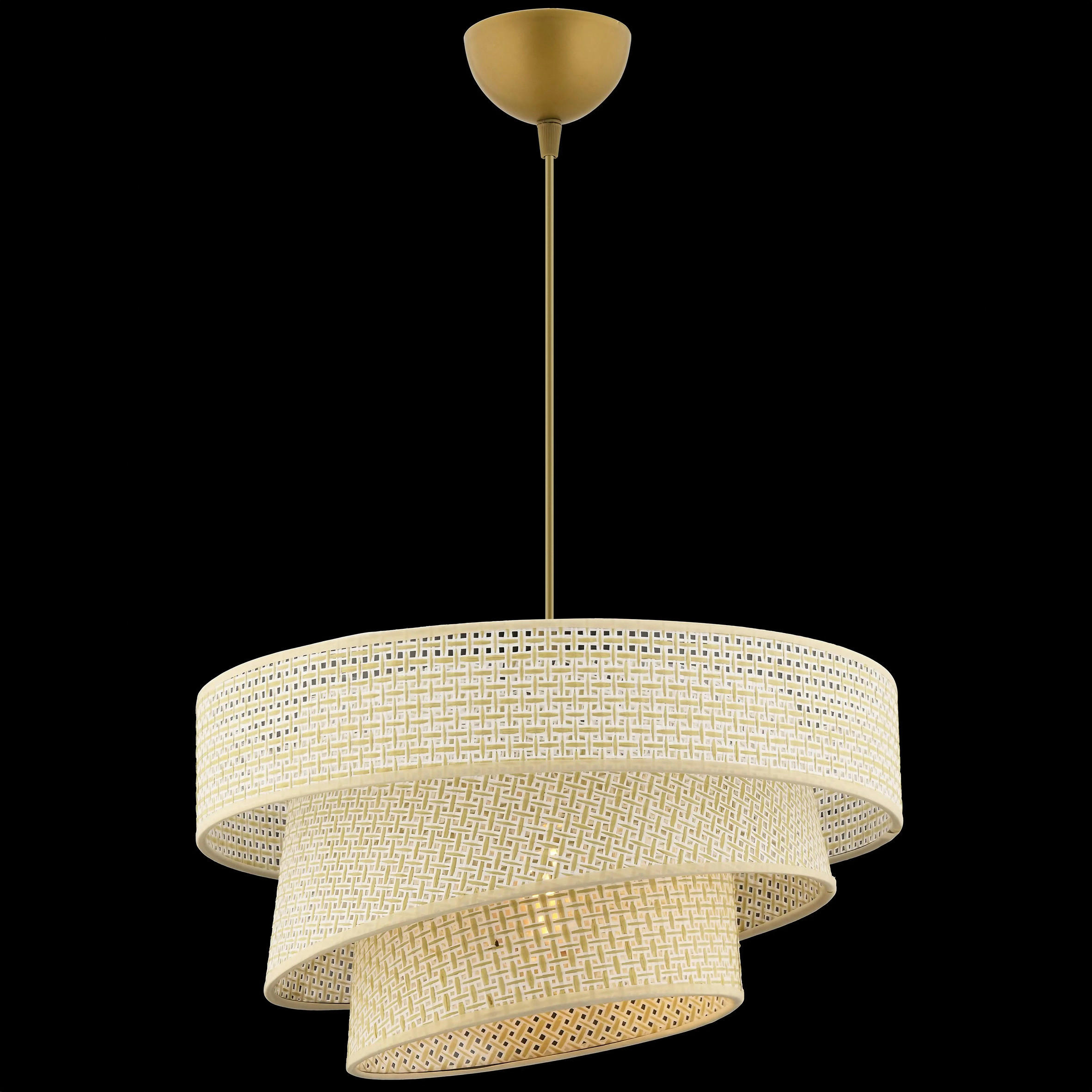 HÄNGELEUCHTE 40/72 cm   - Creme, Design, Textil/Metall (40/72cm) - P & B