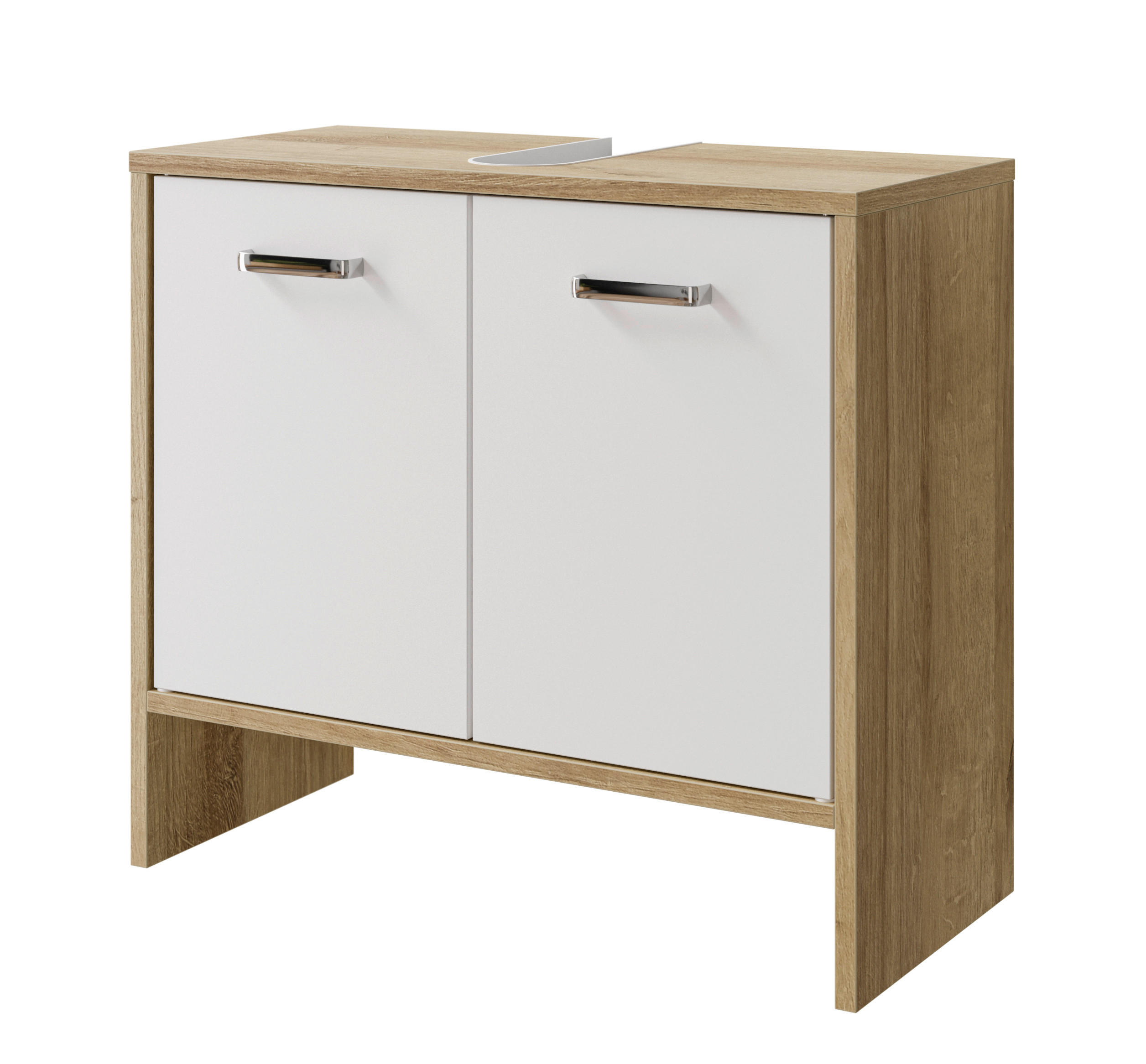 WASCHBECKENUNTERSCHRANK 60,6/54,3/28,4 cm  - Chromfarben/Eichefarben, Basics, Holzwerkstoff (60,6/54,3/28,4cm) - Pelipal