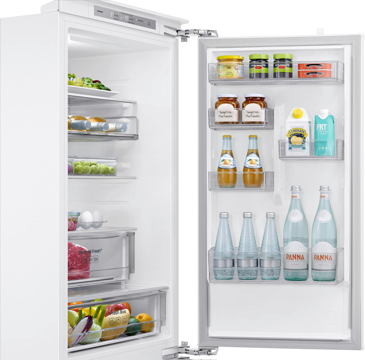 KÜHL-GEFRIER-KOMBINATION 54,0/177,5/55,0 cm BRB80F26ADF0EF  - Weiß, Basics, Glas/Kunststoff (54,0/177,5/55,0cm) - Samsung