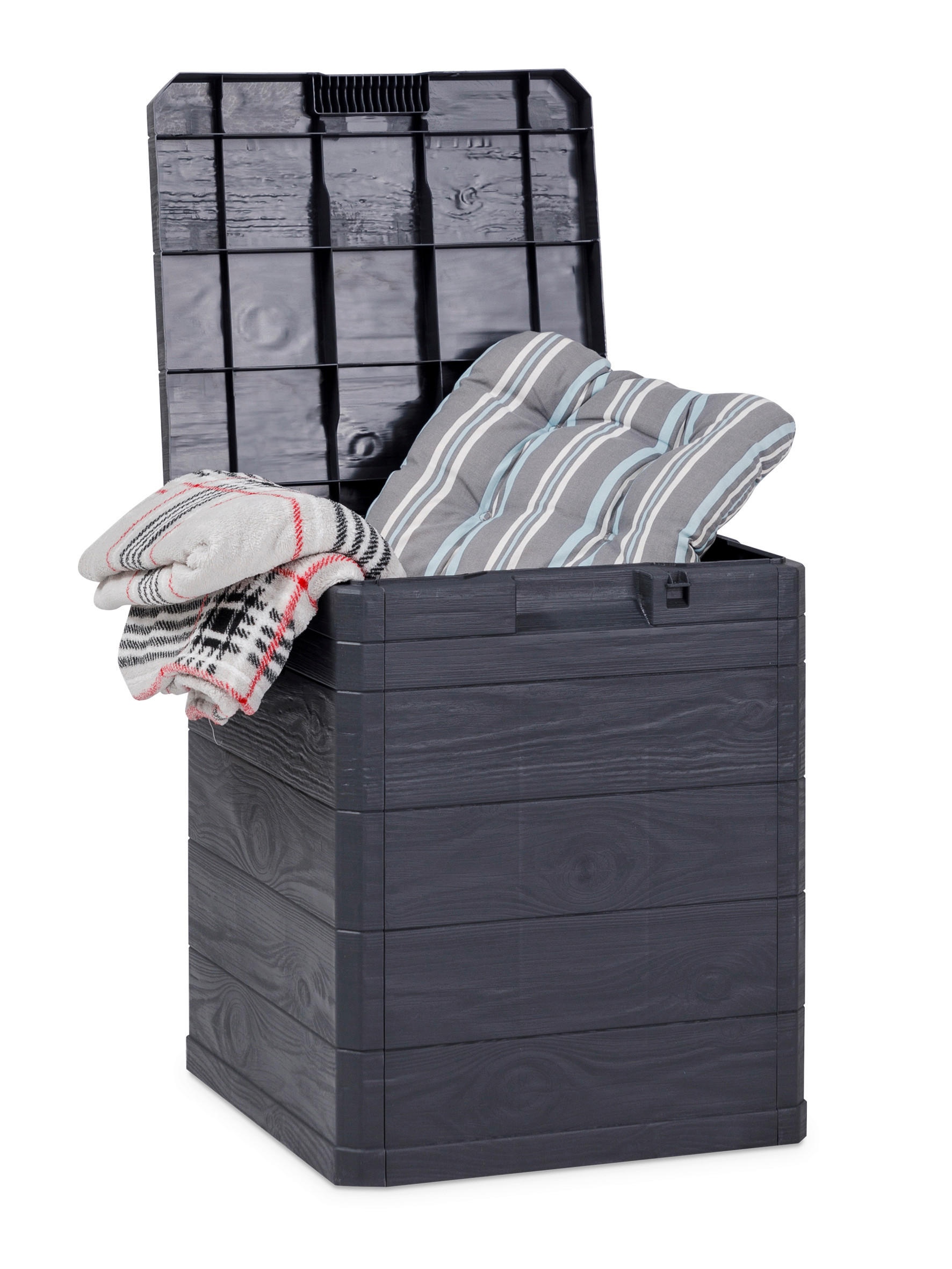 KISSENBOX 42,5/50/44 cm  - Anthrazit, Basics, Kunststoff (42,5/50/44cm)